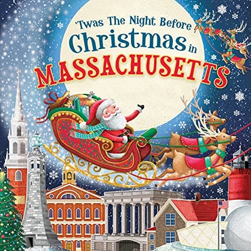 Cover of 'Twas the Night Before Christmas in Massachusetts