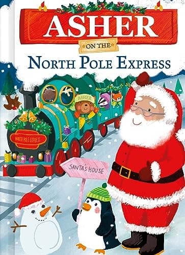 Cover of Asher on the North Pole Express (North Pole Express Bears)