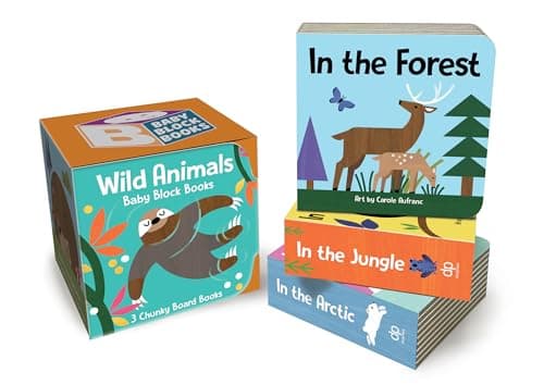 Cover of Wild Animals: 3 Chunky Board Books (Baby Block Books)