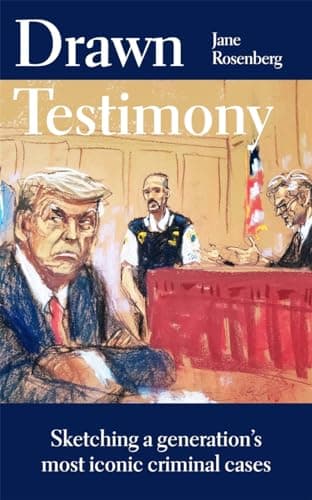 Cover of Drawn Testimony: Sketching a Generation's Most Iconic Criminal Cases
