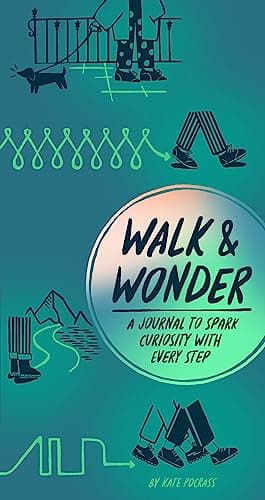 Cover of Walk & Wonder: A Journal to Spark Curiosity With Every Step