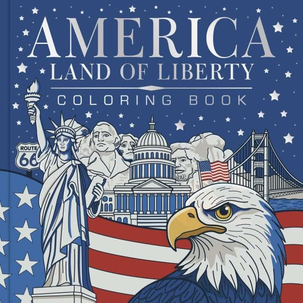 Cover of America, Land of Liberty Coloring Book