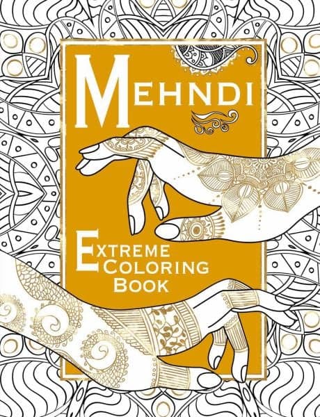 Cover of Mehndi: Extreme Coloring Book