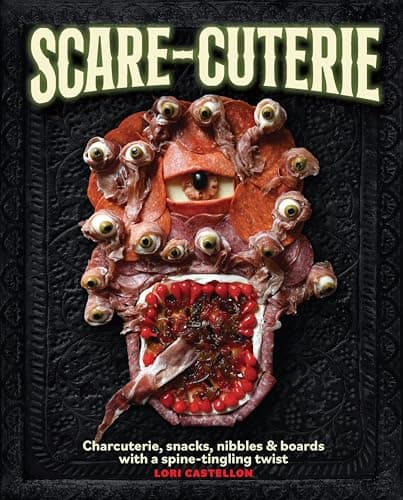 Cover of Scare-Cuterie: Charcuterie, Snacks, Nibbles & Boards With a Spine-Tingling Twist