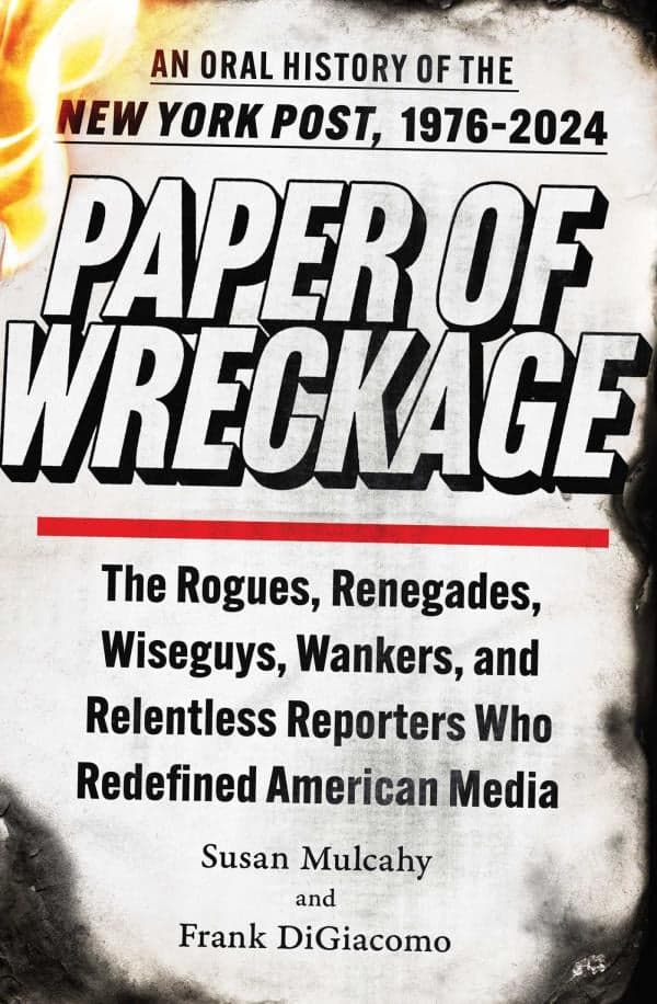 Cover of Paper of Wreckage: The Rogues, Renegades, Wiseguys, Wankers, and Relentless Reporters Who Redefined American Media