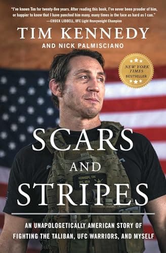 Cover of Scars and Stripes: An Unapologetically American Story of Fighting the Taliban, UFC Warriors, and Myself