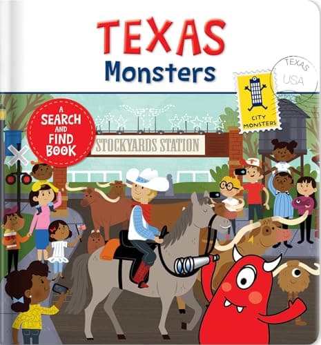 Cover of Texas Monsters: A Search and Find Book (City Monsters)