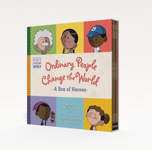 Cover of Ordinary People Change the World: A Box of Heroes (I am Sacagawea/I am Harriet Tubman/I am Helen Keller/I am Jackie Robinson/I am Albert Einstein)