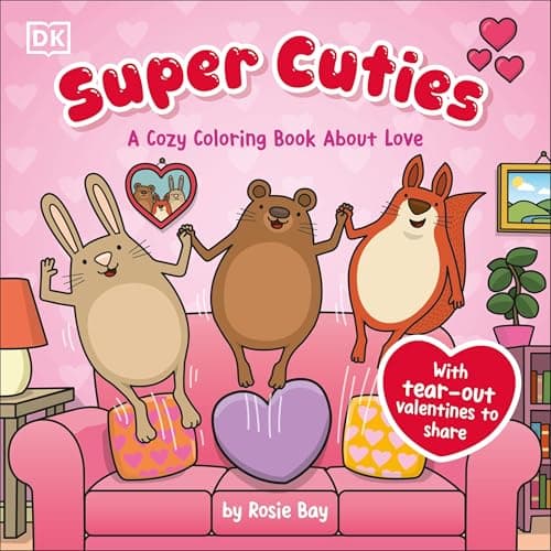 Cover of Super Cuties: A Cozy Coloring Book About Love