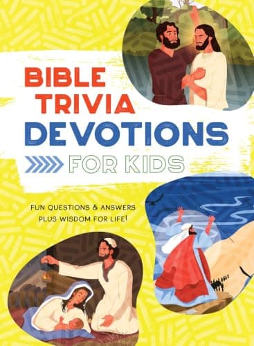 Cover of Bible Trivia Devotions for Kids: Fun Questions & Answers Plus Wisdom for Life!