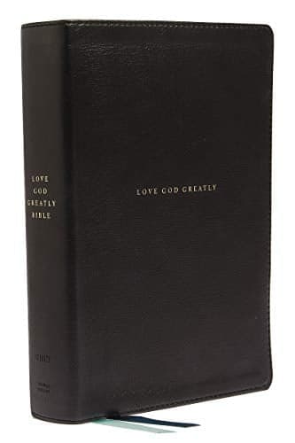 Cover of NET, Love God Greatly Bible (Thumb Indexed, Black Genuine Leather)